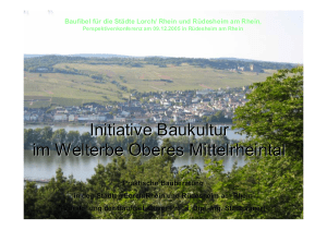 Präsentation der Baufibel - Initiative Baukultur Mittelrheintal