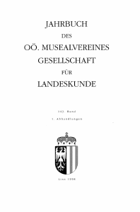 jahrbuch oö. musealvereines gesellschaft landeskunde