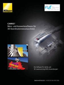 CAMIO7 Mess- und Auswertesoftware für 3D