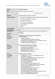 Modul 5 Projektmanagement