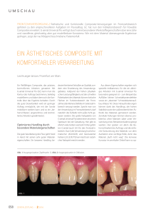 ein ästhetisches composite mit komfortabler verarbeitung