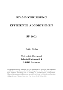 stammvorlesung effiziente algorithmen ss 2002