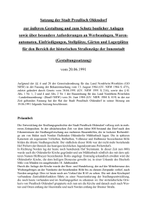 Satzung der Stadt Preu&szlig;isch Oldendorf zur &auml;u&szlig;eren Gestaltung und