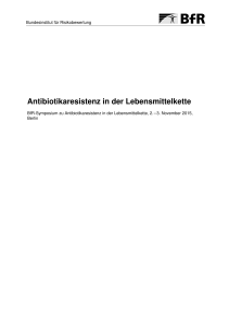 Antibiotikaresistenz in der Lebensmittelkette