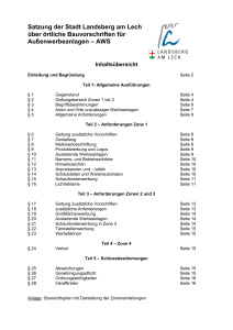 Satzung &uuml;ber Au&szlig;enwerbung