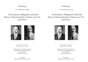 Tsunesaburo Makiguchi und John Dewey: Demokratischer Glaube