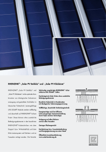 RHEINZINK®-„Solar PV Stehfalz” und