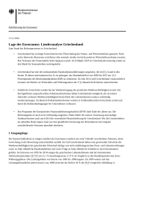 Lage des Euroraums: L&auml;nderanalyse Griechenland