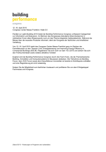 12.-16. April 2010 Congress Center Messe Frankfurt, Halle 9.0