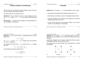 5 Planare Graphen und F¨arbungen Planarit¨at