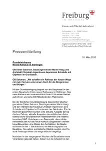 Pressemitteilung - Stadt Freiburg im Breisgau