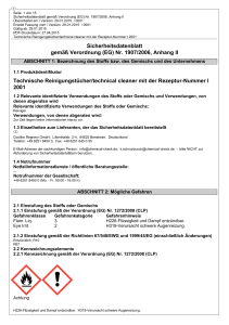 Sicherheitsdatenblatt gemäß Verordnung (EG) Nr. 1907