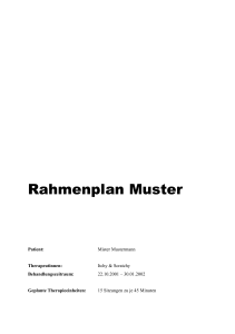 Rahmenplan Muster