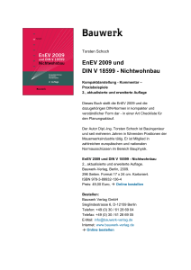Bauwerk-Verlag: EnEV 2009 und DIN V 18599 - EnEV