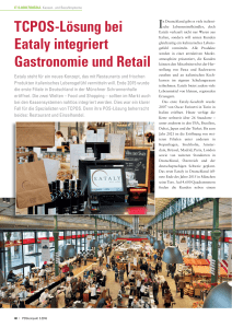 TCPOS-Lösung bei Eataly integriert Gastronomie und Retail