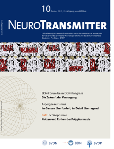 NeuroTransmitter vom Oktober 2012