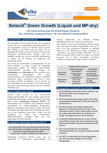 Selacid Green Growth (Liquid und MP-dry) - Nutri` Form