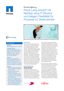 Pierre Lang entwirft mit NetApp neue IT-Struktur und