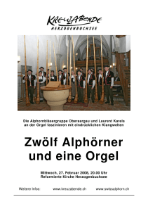 Alphorn - Kreuzabende Herzogenbuchsee