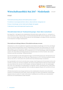 GTAI - Wirtschaftsausblick