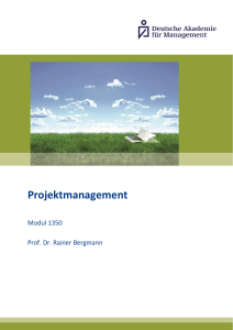 Projektmanagement - Deutsche Akademie für Management