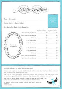 Zahnfee Zertifikat