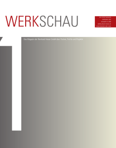 Das Magazin der Reinhard Hesse GmbH über Partner, Profile und