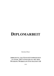 Abbilden von Gesch&auml;ftsprozessen in einer .NET