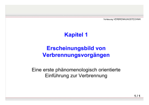 Kapitel 1 Erscheinungsbild von Verbrennungsvorgängen