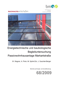 Energietechnische und baubiologische