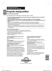 Propolis-Halspastillen - Medikamente per Klick