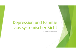 Depression und Familie aus systemischer Sicht