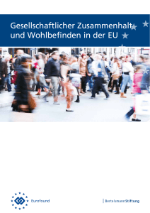 Gesellschaftlicher Zusammenhalt und Wohlbefinden in der EU