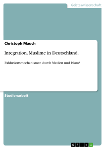 Integration. Muslime in Deutschland., Soziologie