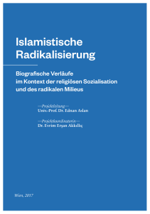 Islamistische Radikalisierung - Institut für Islamisch