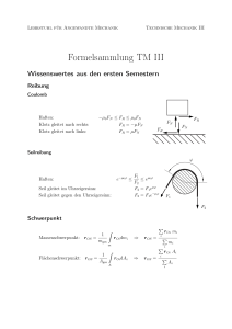 Formelsammlung TM III - FSMB