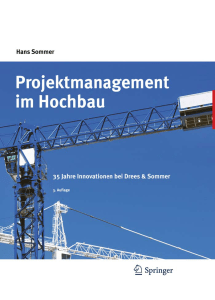 Projektmanagement im Hochbau Hans Sommer