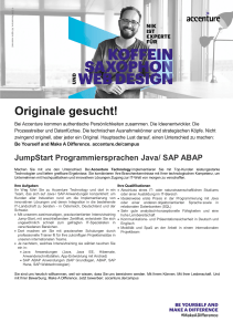 JumpStart Programmiersprachen Java/ SAP ABAP