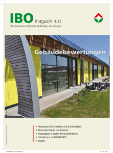 Gebäudebewertungen - Österreichisches Institut für Baubiologie