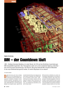 Digitale Vernetzung: BIM – der Countdown läuft
