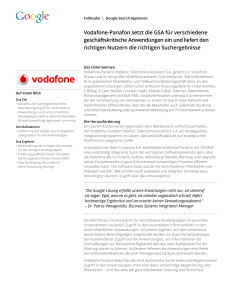 Vodafone-Panafon setzt die GSA für verschiedene