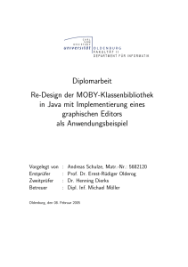 Re-Design der MOBY-Klassenbibliothek in Java mit