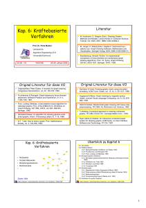 Kräftebasierte Verfahren - Chair 11: ALGORITHM ENGINEERING