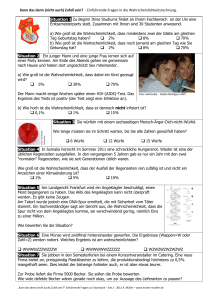 Kann das denn (nicht auch) Zufall sein?