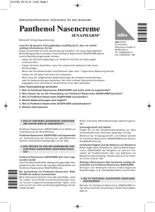 Panthenol Nasencreme - mibe GmbH Arzneimittel