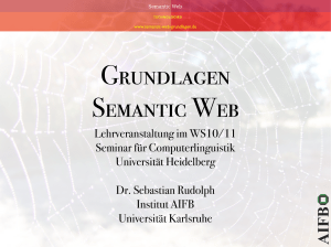 Lehrveranstaltung im WS10/11 Seminar für Computerlinguistik