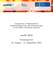 uni: t 2015 - Leibniz Universität Hannover