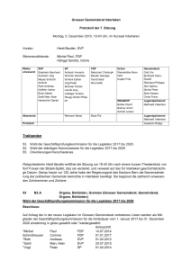 Protokoll GGR-Sitzung vom 5. Dezember 2016