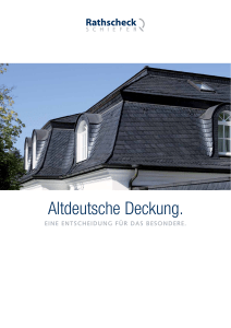Altdeutsche Deckung. - Rathscheck Schiefer