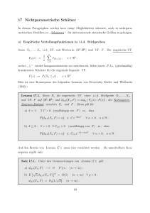 17 Nichtparametrische Schätzer